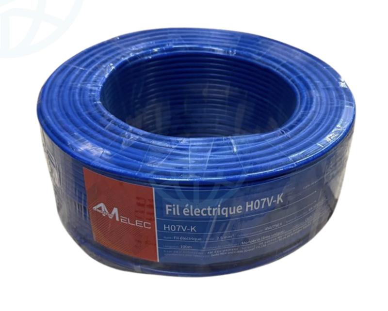 H07V-K 1×1.5 mm² / 1×2.5 mm² – Cable Électrique Souple en Cuivre